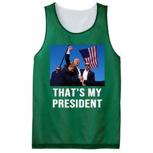 ThatS My President Trump Rally Shooter Mug Shot Trump Mesh Reversible Basketball Jersey Tank