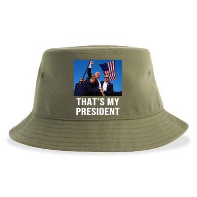 ThatS My President Trump Rally Shooter Mug Shot Trump Sustainable Bucket Hat