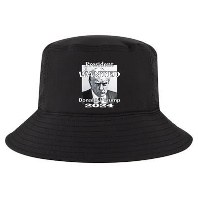 Trump Mugshot President Wanted Cool Comfort Performance Bucket Hat