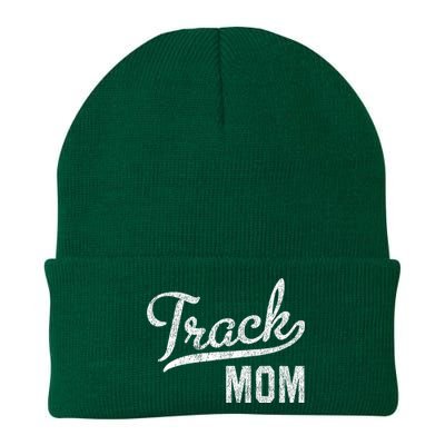 Track Mom Proud Track And Field Mom Gift Knit Cap Winter Beanie