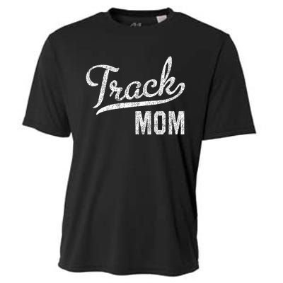 Track Mom Proud Track And Field Mom Gift Cooling Performance Crew T-Shirt