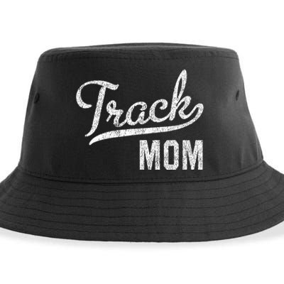 Track Mom Proud Track And Field Mom Gift Sustainable Bucket Hat