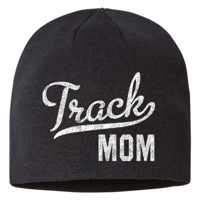 Track Mom Proud Track And Field Mom Gift Sustainable Beanie