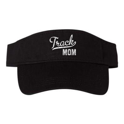 Track Mom Proud Track And Field Mom Gift Valucap Bio-Washed Visor