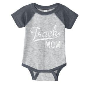 Track Mom Proud Track And Field Mom Gift Infant Baby Jersey Bodysuit