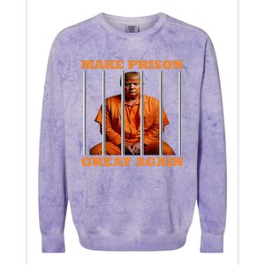 Trump Make Prison Great Again Colorblast Crewneck Sweatshirt