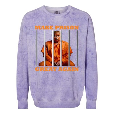 Trump Make Prison Great Again Colorblast Crewneck Sweatshirt