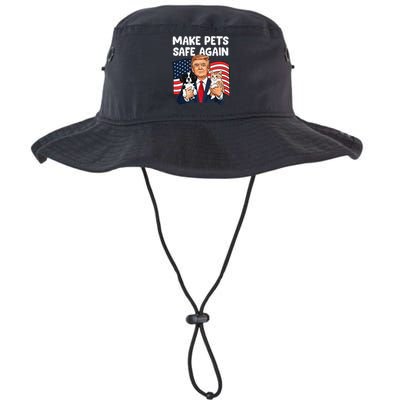 Trump Make Pets Safe Again Funny Save Our Pets Vote Trump Gift Legacy Cool Fit Booney Bucket Hat