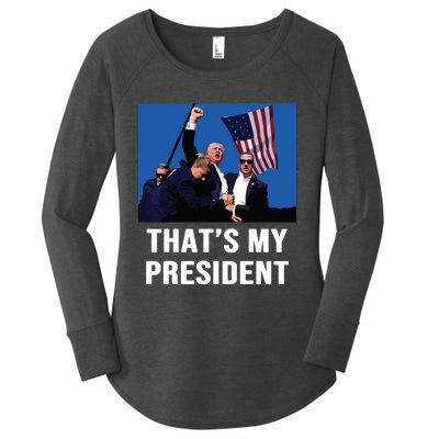 Thats My President Trump 2024 Women's Perfect Tri Tunic Long Sleeve Shirt