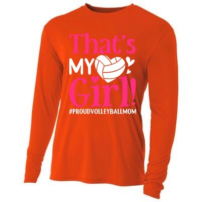 That's My Proud Volleyball Mom Mama Mother Mother's Day Gift Cooling Performance Long Sleeve Crew