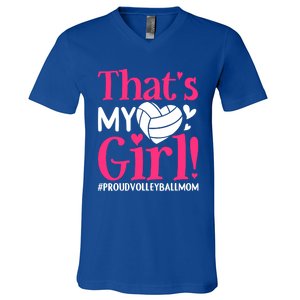 That's My Proud Volleyball Mom Mama Mother Mother's Day Gift V-Neck T-Shirt