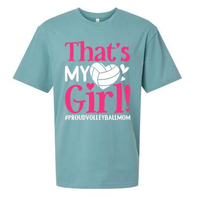 That's My Proud Volleyball Mom Mama Mother Mother's Day Gift Sueded Cloud Jersey T-Shirt