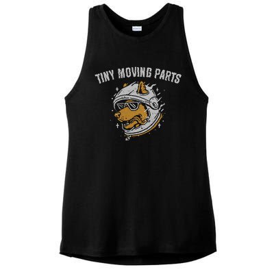 Tiny Moving Part Astro Dog Ladies PosiCharge Tri-Blend Wicking Tank