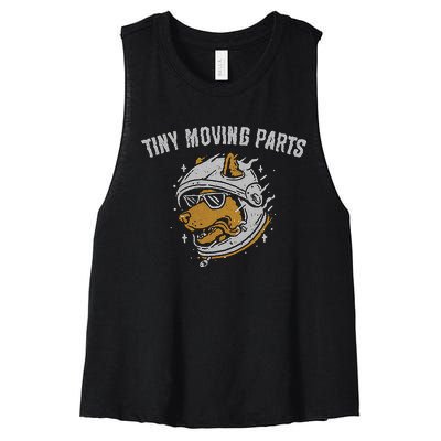 Tiny Moving Part Astro Dog Women's Racerback Cropped Tank