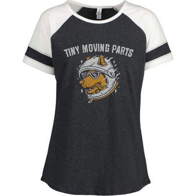 Tiny Moving Part Astro Dog Enza Ladies Jersey Colorblock Tee