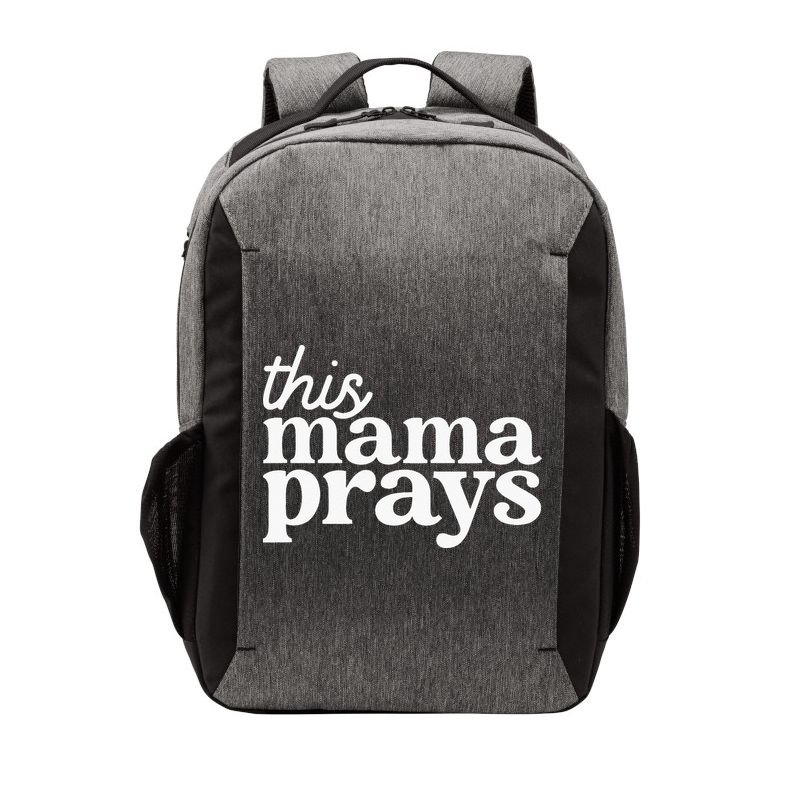 This Mama Prays Christian Mommy Faith Vector Backpack