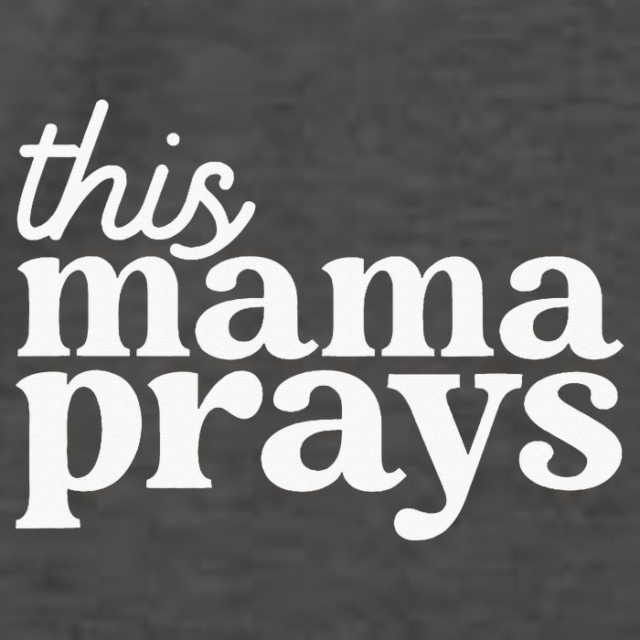 This Mama Prays Christian Mommy Faith Vector Backpack