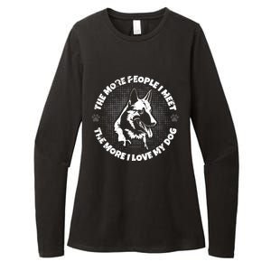 The More People I Meet The More I Love My Dog - Schäferhund Womens CVC Long Sleeve Shirt