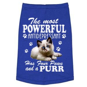 The Most Powerful Antidepressant Has Four Paws And A Purr Cute Gift Doggie Tank