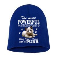 The Most Powerful Antidepressant Has Four Paws And A Purr Cute Gift Short Acrylic Beanie