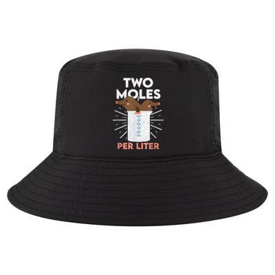 Two Moles Per Liter Funny Chemistry Science Tee Cool Comfort Performance Bucket Hat