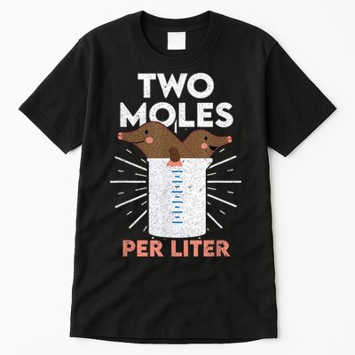 Two Moles Per Liter Funny Chemistry Science Tee Tall T-Shirt