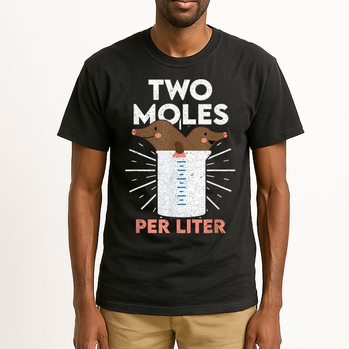 Two Moles Per Liter Funny Chemistry Science Tee Tall T-Shirt