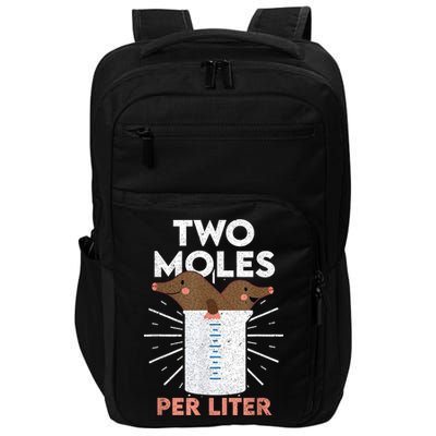 Two Moles Per Liter Funny Chemistry Science Tee Impact Tech Backpack