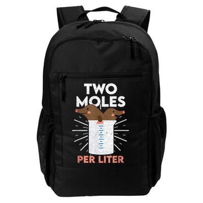 Two Moles Per Liter Funny Chemistry Science Tee Backpack