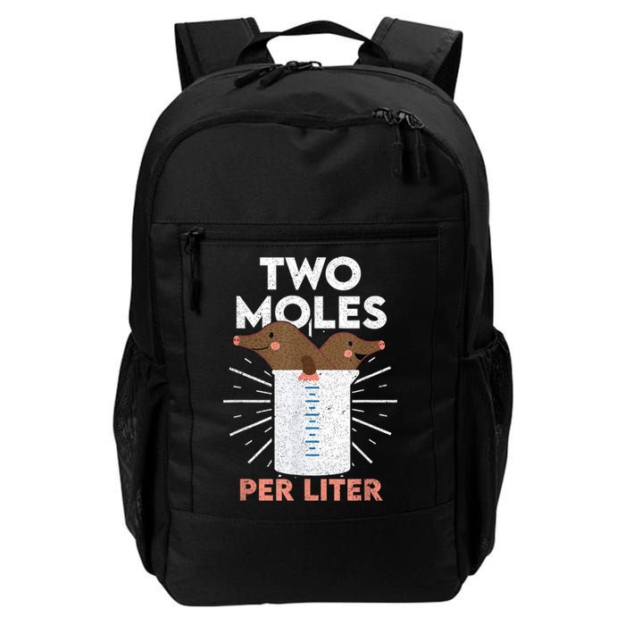 Two Moles Per Liter Funny Chemistry Science Tee Backpack