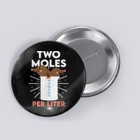 Two Moles Per Liter Funny Chemistry Science Tee Button