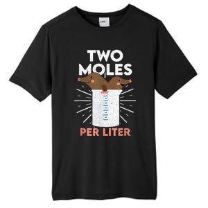 Two Moles Per Liter Funny Chemistry Science Tee Tall Fusion ChromaSoft Performance T-Shirt