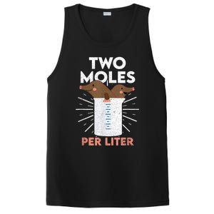 Two Moles Per Liter Funny Chemistry Science Tee PosiCharge Competitor Tank