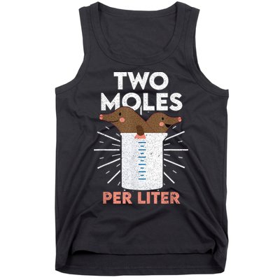 Two Moles Per Liter Funny Chemistry Science Tee Tank Top