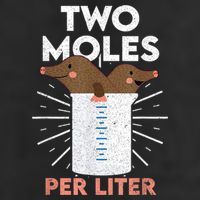 Two Moles Per Liter Funny Chemistry Science Tee Golf Towel