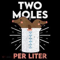 Two Moles Per Liter Funny Chemistry Science Tee Zip Tote Bag