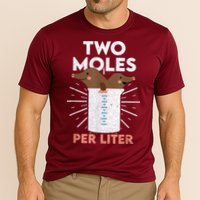 Two Moles Per Liter Funny Chemistry Science Tee Performance Shirt