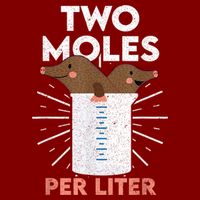 Two Moles Per Liter Funny Chemistry Science Tee Apron