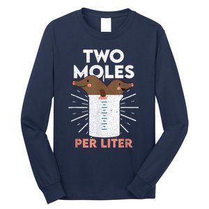 Two Moles Per Liter Funny Chemistry Science Tee Long Sleeve Shirt