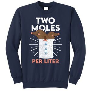 Two Moles Per Liter Funny Chemistry Science Tee Sweatshirt