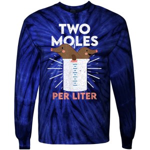 Two Moles Per Liter Funny Chemistry Science Tee Tie-Dye Long Sleeve Shirt