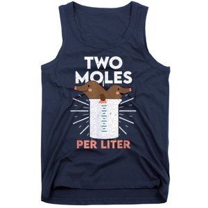 Two Moles Per Liter Funny Chemistry Science Tee Tank Top