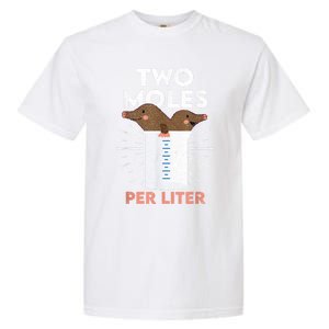 Two Moles Per Liter Funny Chemistry Science Tee Garment-Dyed Heavyweight T-Shirt