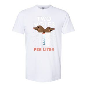 Two Moles Per Liter Funny Chemistry Science Tee Softstyle CVC T-Shirt