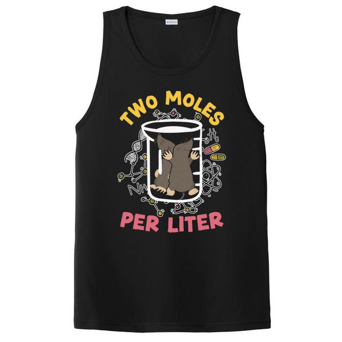 Two Moles Per Liter Science Lover Chemistry Mammal Mole PosiCharge Competitor Tank