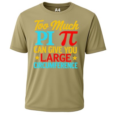 Too Much Pi National Pi Day Science Pi Symbol Math Lover Cooling Performance Crew T-Shirt