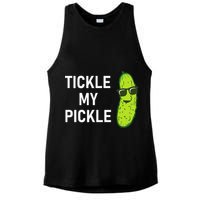 Tickle My Pickle Funny Jokes Sarcastic Ladies PosiCharge Tri-Blend Wicking Tank