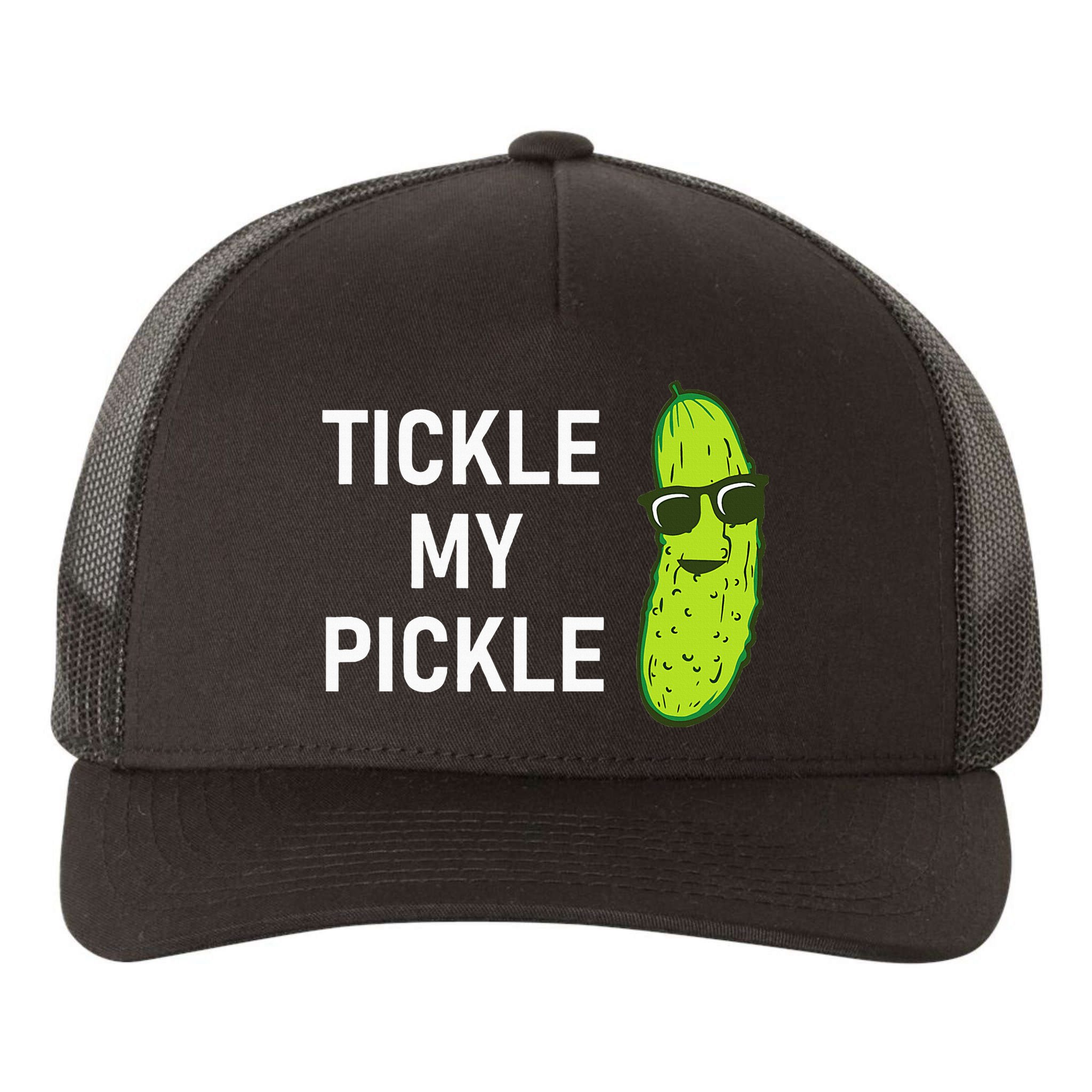 Tickle My Pickle Funny Jokes Sarcastic Yupoong Adult 5-Panel Trucker Hat