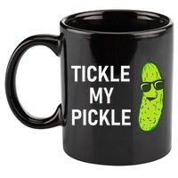 Tickle My Pickle Funny Jokes Sarcastic 11oz C Handle Ceramic Mug