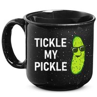 Tickle My Pickle Funny Jokes Sarcastic 15oz Campfire Ceramic Mug
